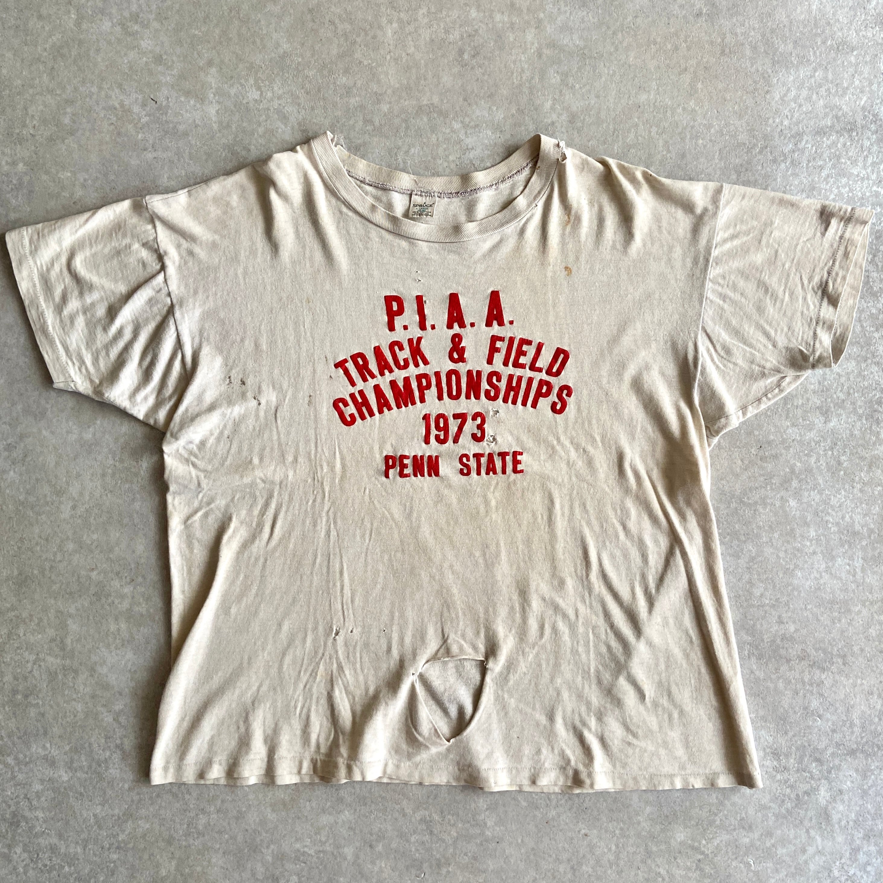 1970s Vintage SPRUCE Tee XL Made in USA H376