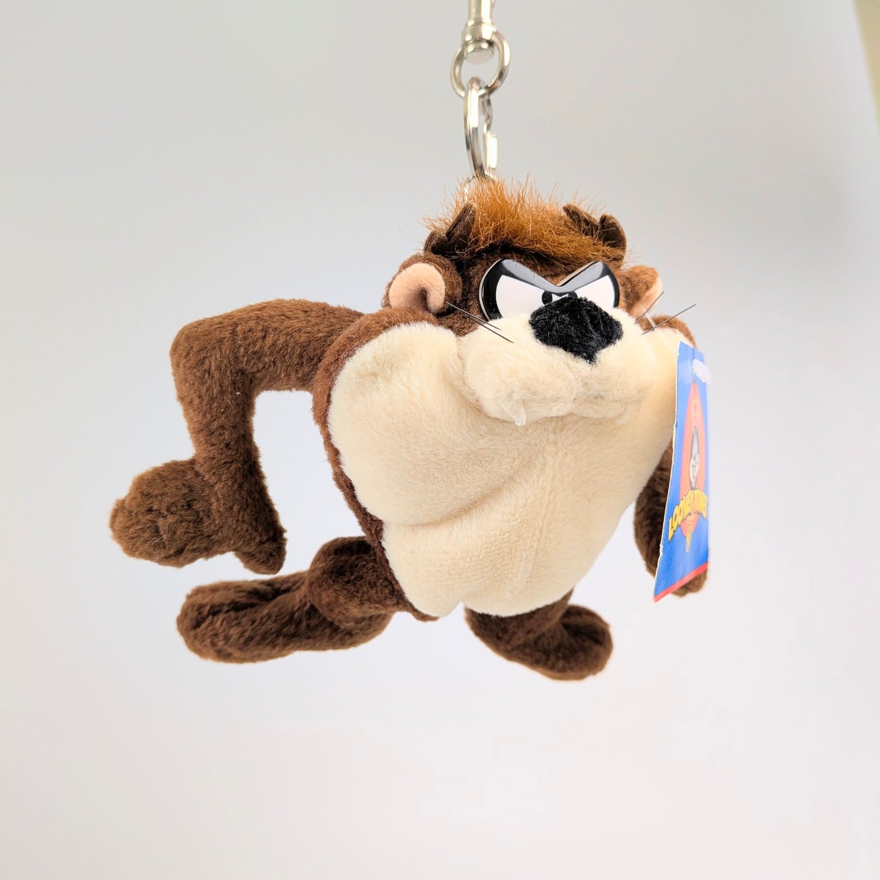 ☆VINTAGE 1999☆【 Looney Tunes ( ルーニーテューンズ )】 タズマニアンデビル / TAZ / ファスナー付きマスコットキーホルダー / ぬいぐるみキーホルダー / コインケース 〚アメリカン雑貨 アメトイ〛