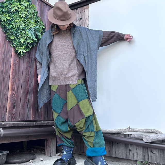 ビッグポンチョカーディガン