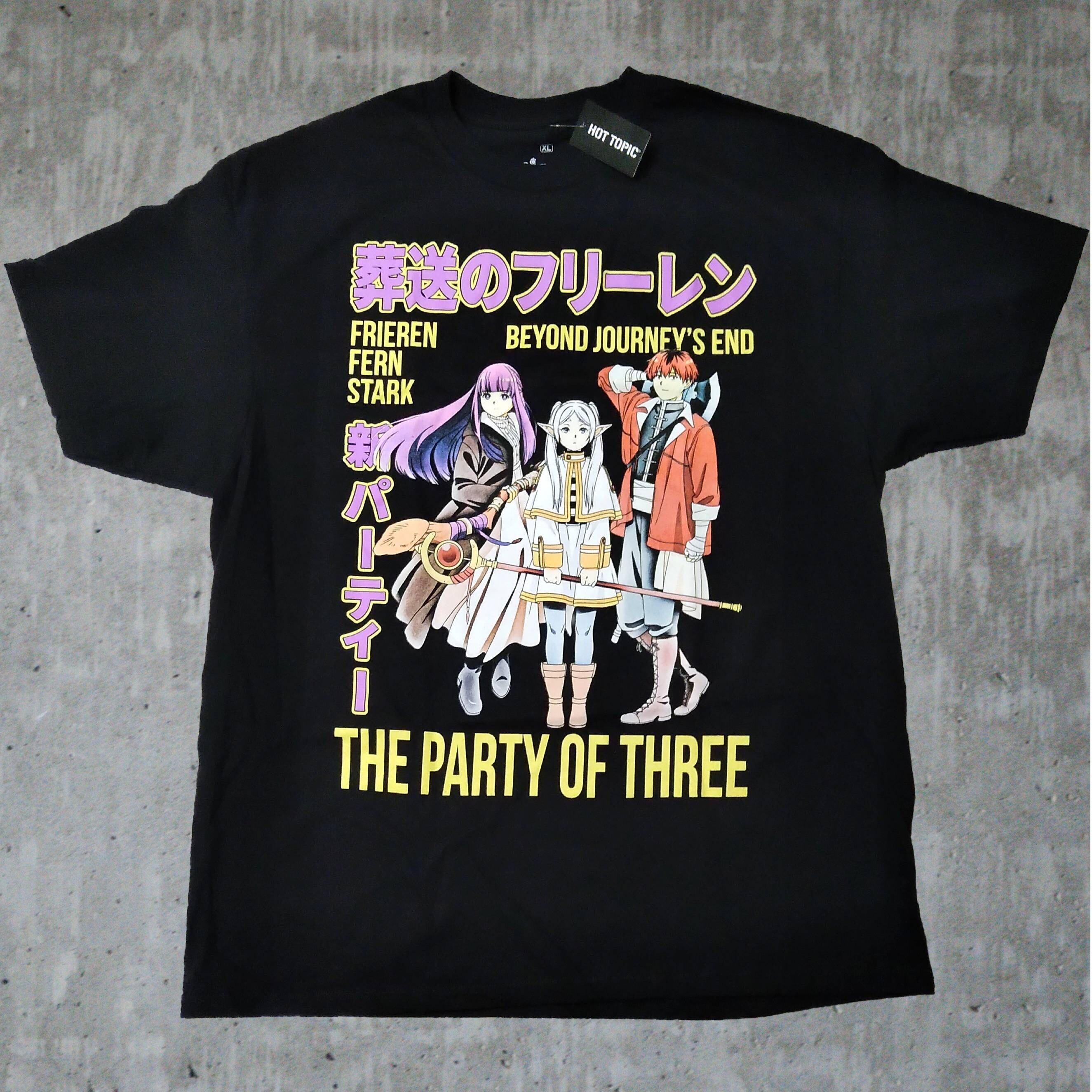 葬送のフリーレン Tシャツ XLサイズ 黒 アニメT フェルン シュタルク