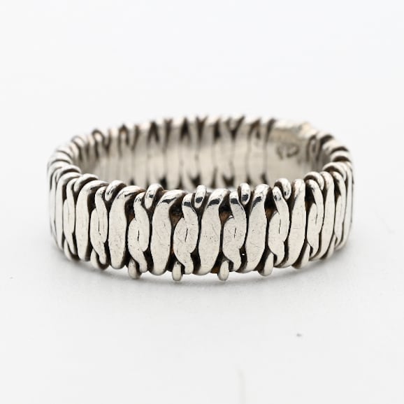 Cutting Out Stacking Design Band Ring #11.0 / Denmark