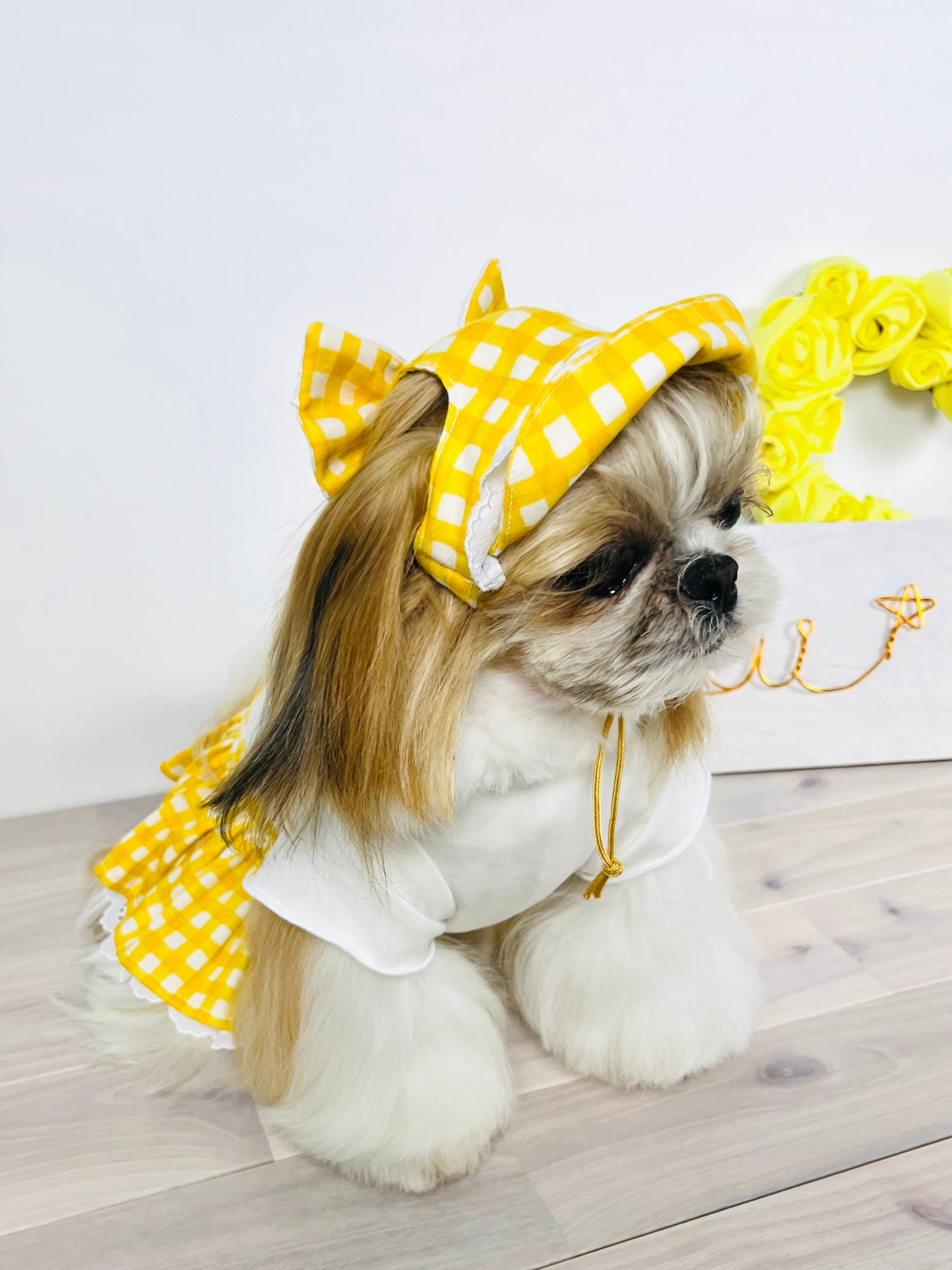 フェアライアー ゴルフ バイザー サンバイザー リボン ギンガム