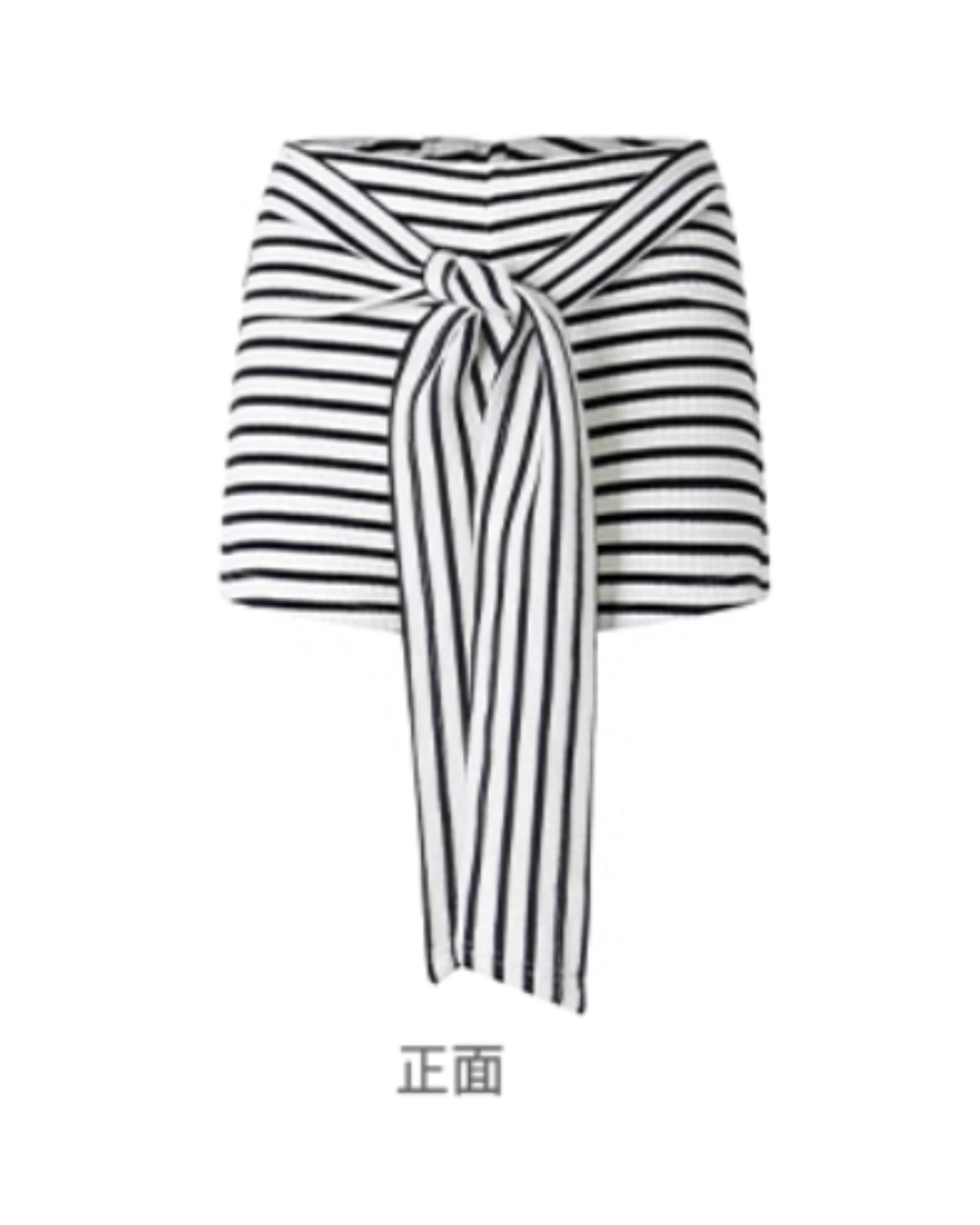 ビックリボンボーダーショートパンツ A0153 - 9