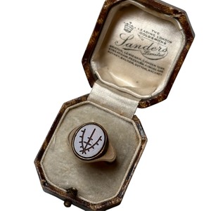 vintage c1960 9ct gold Carnelian intaglio ring