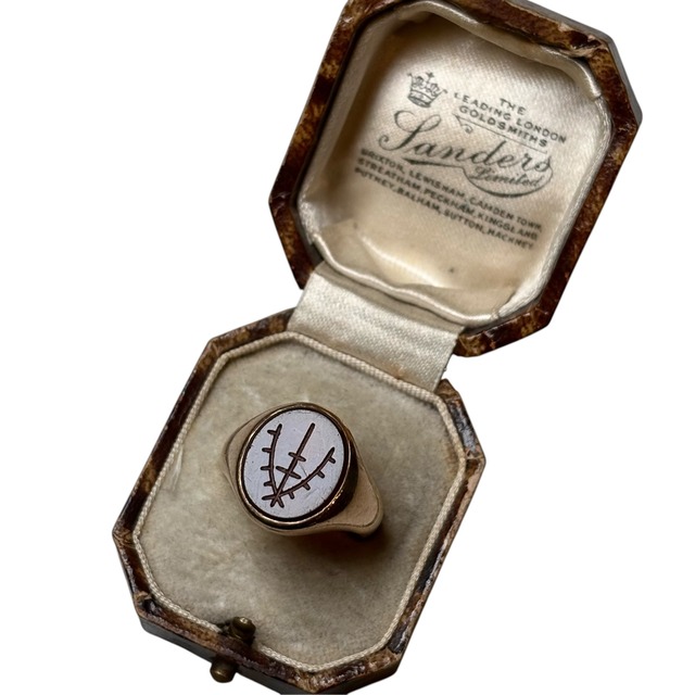 vintage c1960 9ct gold Carnelian intaglio ring
