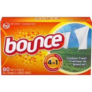 Bounce Outdoor Fresh 4-In-1 Dryer Fabric Softener Sheets 80 Pk