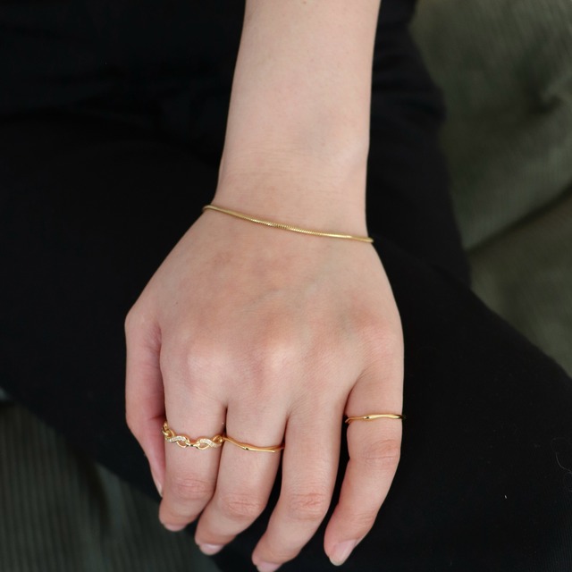 SUS316L・slimsnakechainbracelet