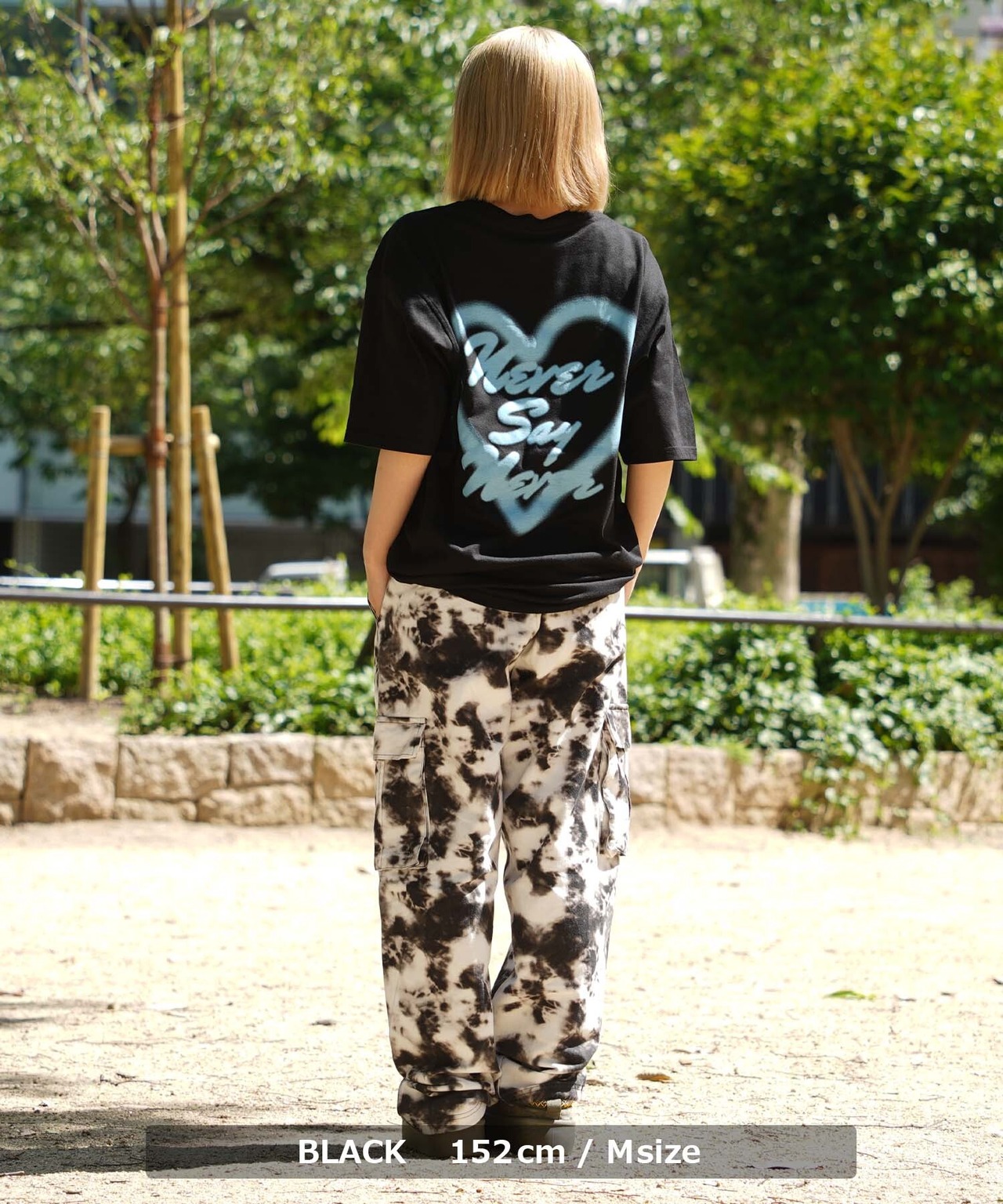 ◆スプレー風ハートロゴ プリントTシャツ◆wi-589592