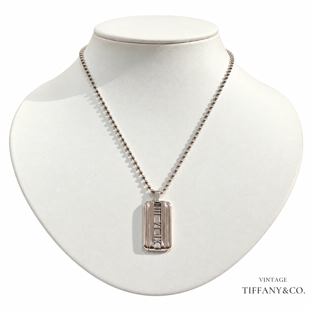 TIFFANY&CO. 】 2977 アトラスタグ ネックレス ボールチェーン