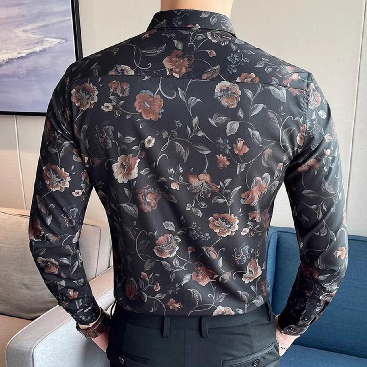 floral shirt tops 00252