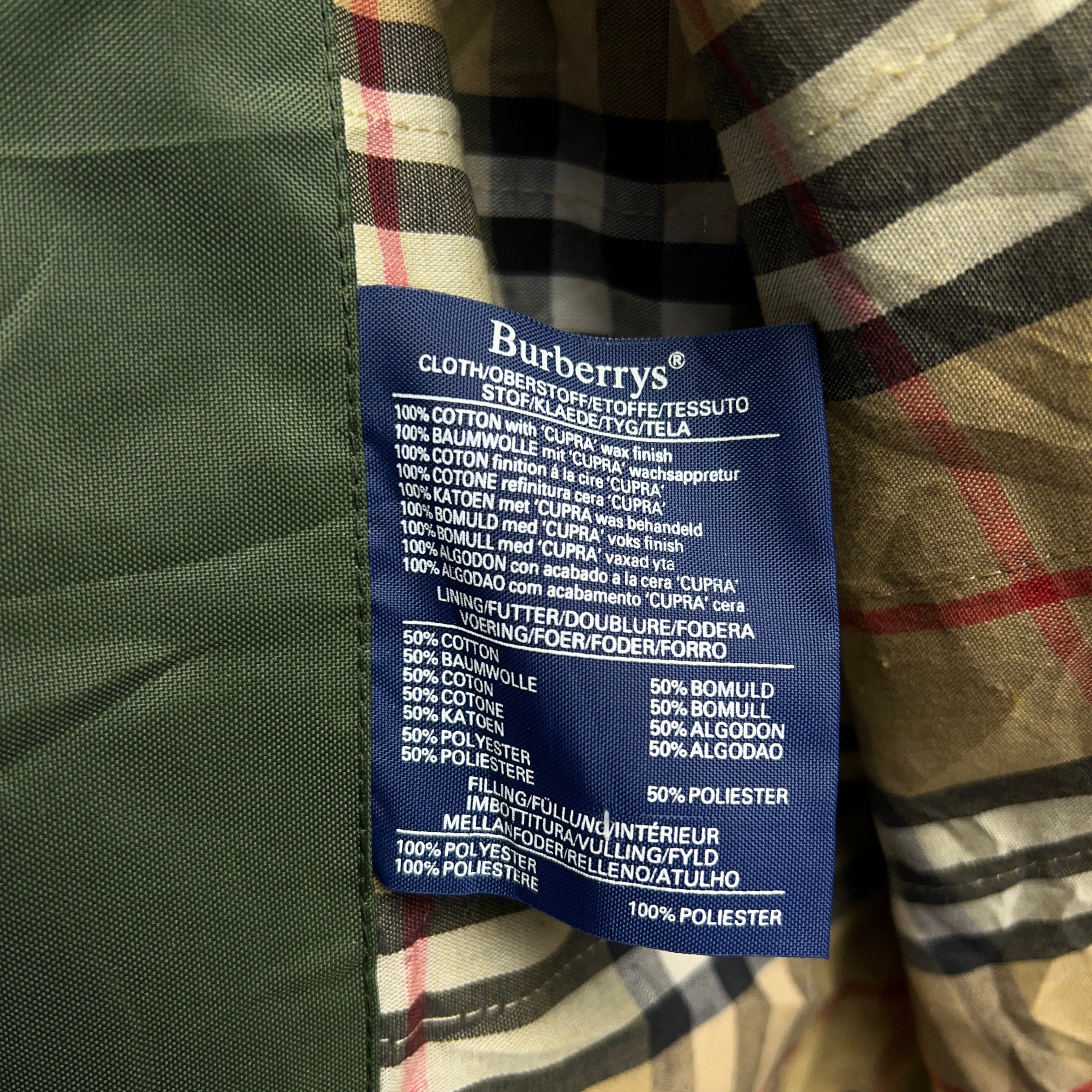 90's “Burberrys” Oiled Cotton Jacket 英国製 90年代 バーバリー