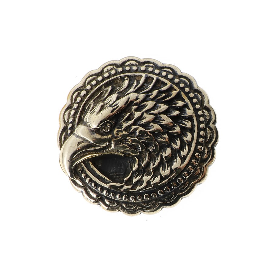 コンチョ シルバー925 スカル Skull ドクロ 銀 直径 約24.5mm レザー