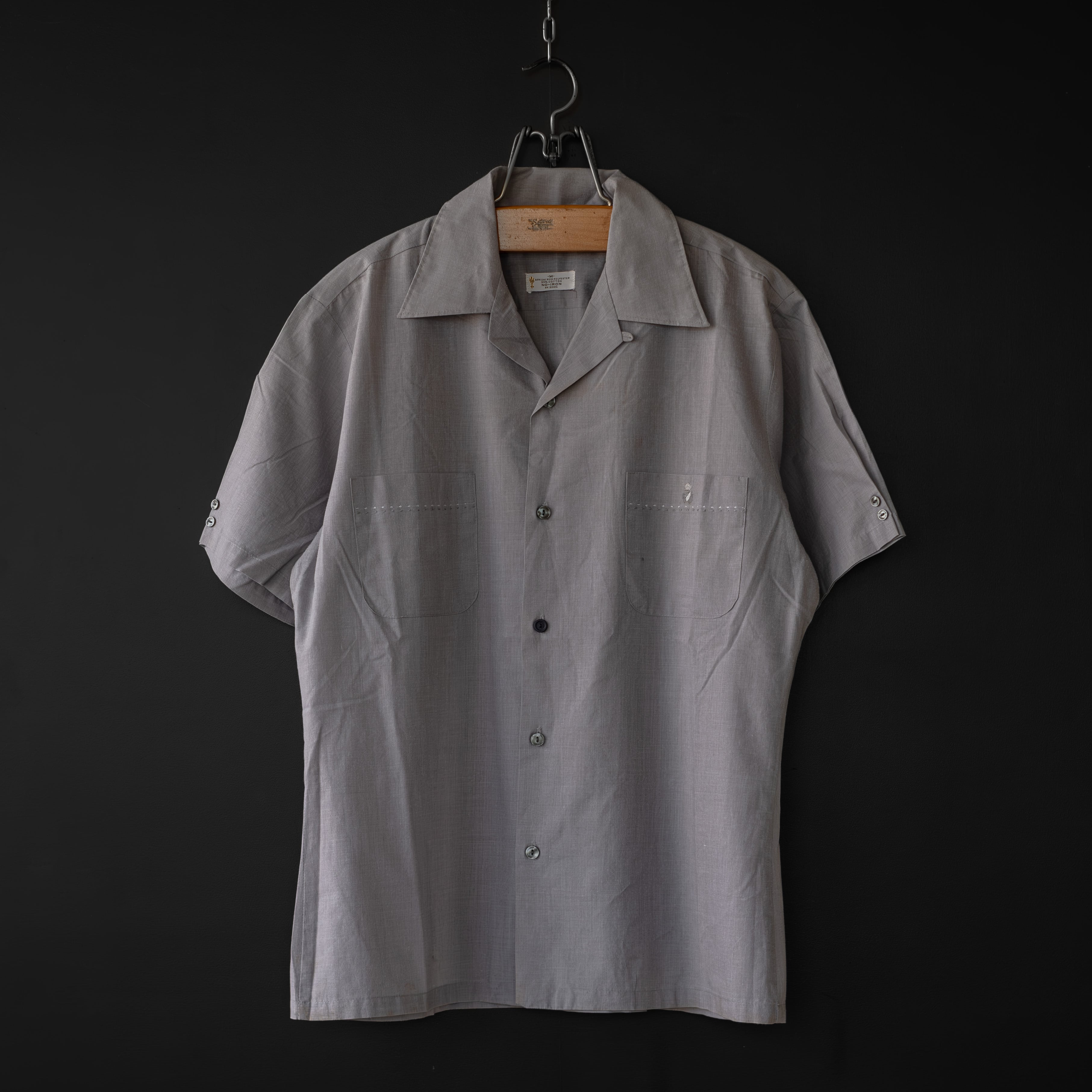 ＊handmade＊no.60→在庫わずか used- 【TOWNCRAFT】 60s s/s open collar shirt | dros dro