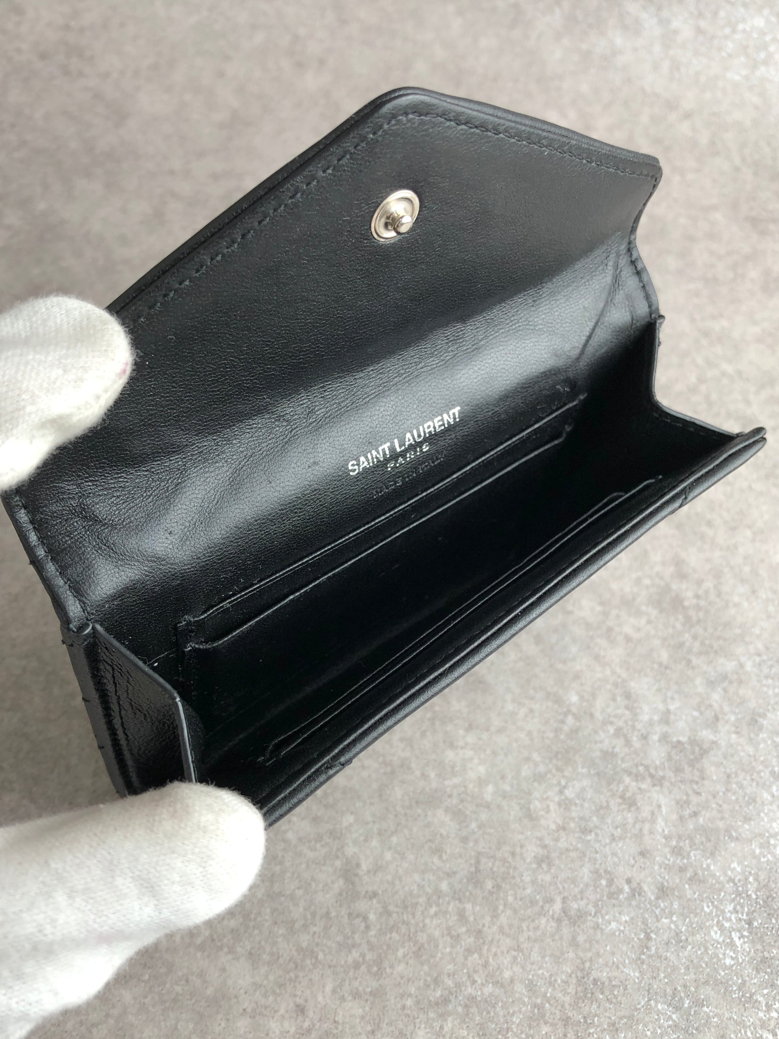 Yves Saint Laurent イヴ・サンローラン コインケース ブラック YSL