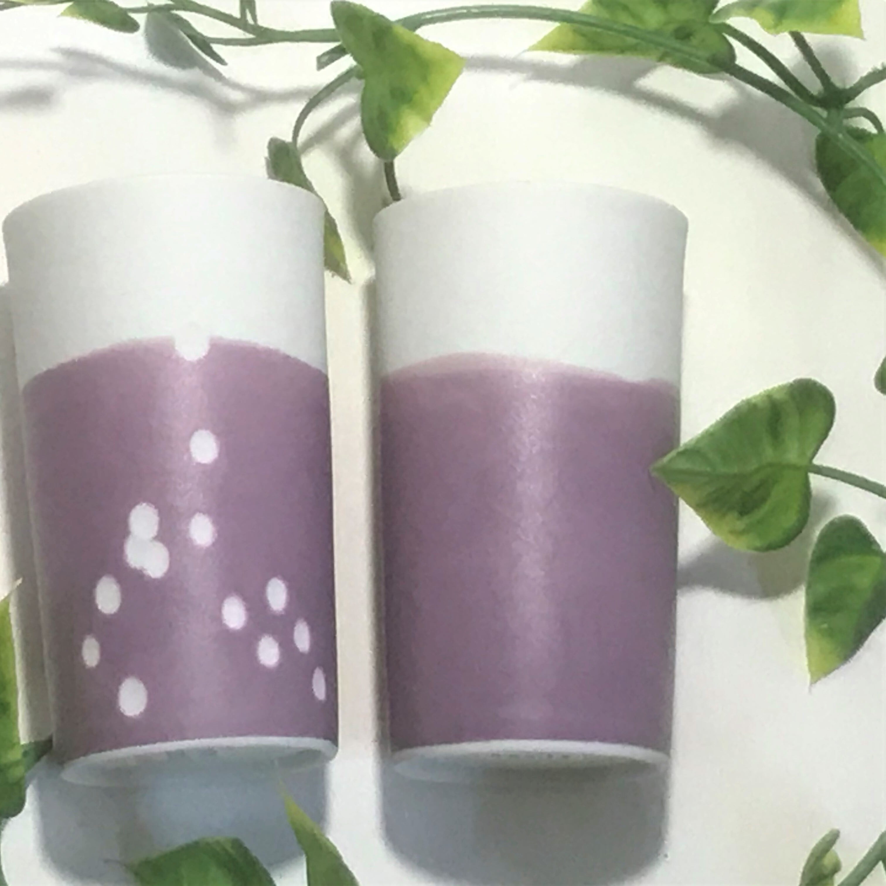 グラス 虹色カップ スモーキー な色合いのコップ 水玉模様 副千窯