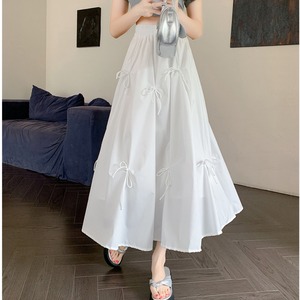 リボン フレア ロング スカート 10295