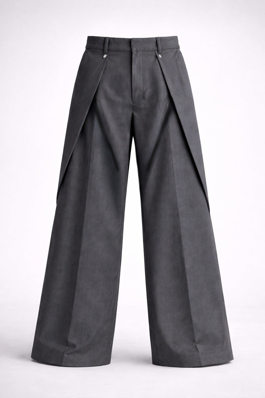 フロントタック ワイドスラックス / GRAY