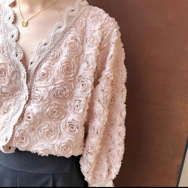 rose lace cardigan