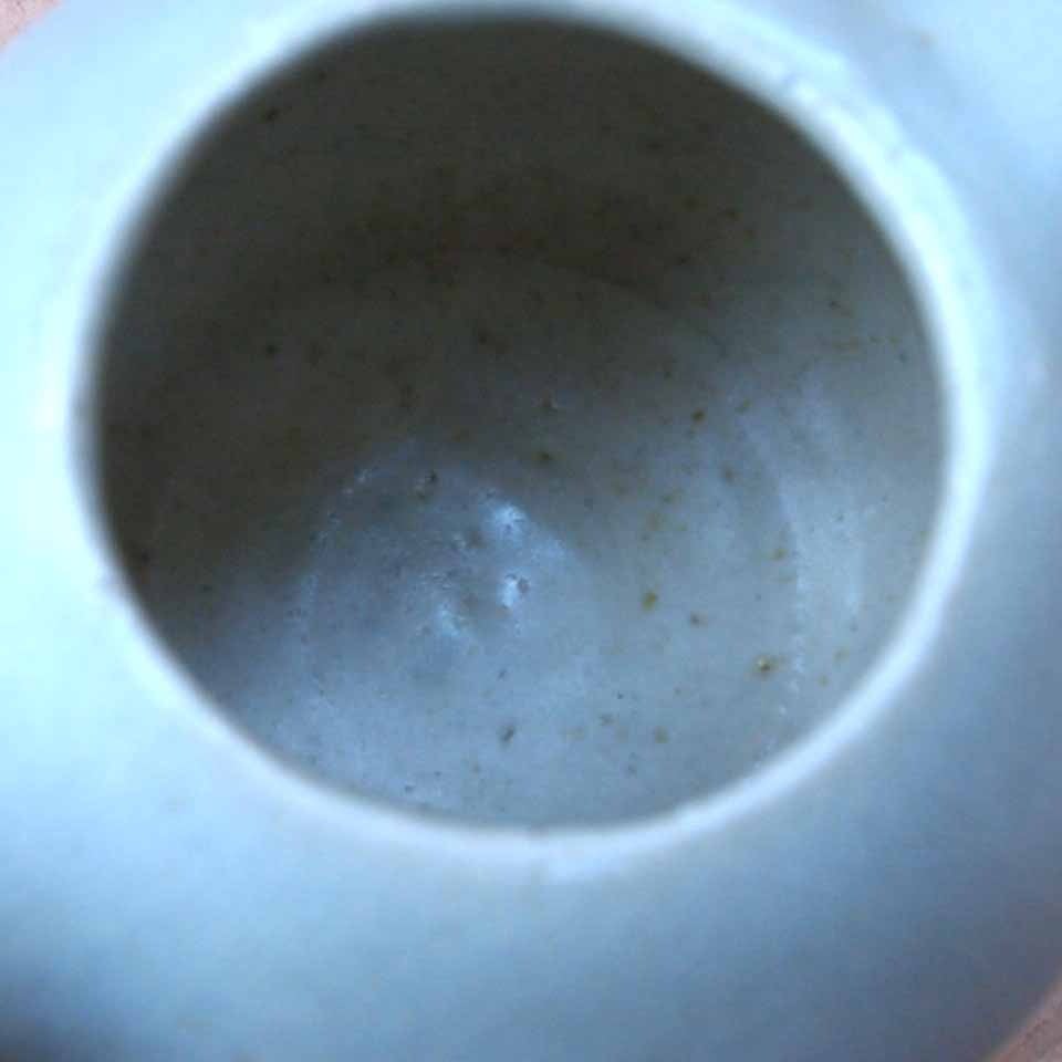 岩田圭介（陶）白・うすみどりポット（中） | Galeria Mamica shop