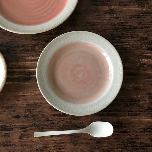 ローゼ　5.0平皿　15cm   中皿　和食器　ピンク　カフェ食器