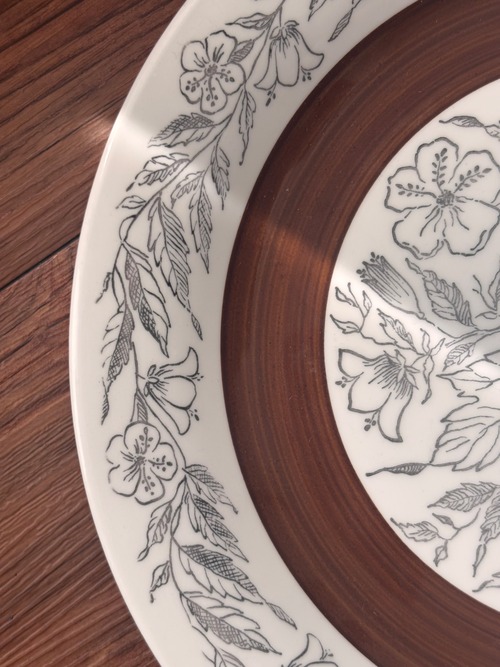 【Vintage】Gefle (ｹﾞﾌﾚ)/Fontana(ﾌｫﾝﾀﾅ) Plate / Sweden