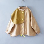 Big collar blouson   kids XXL(140-150)  /  Beige