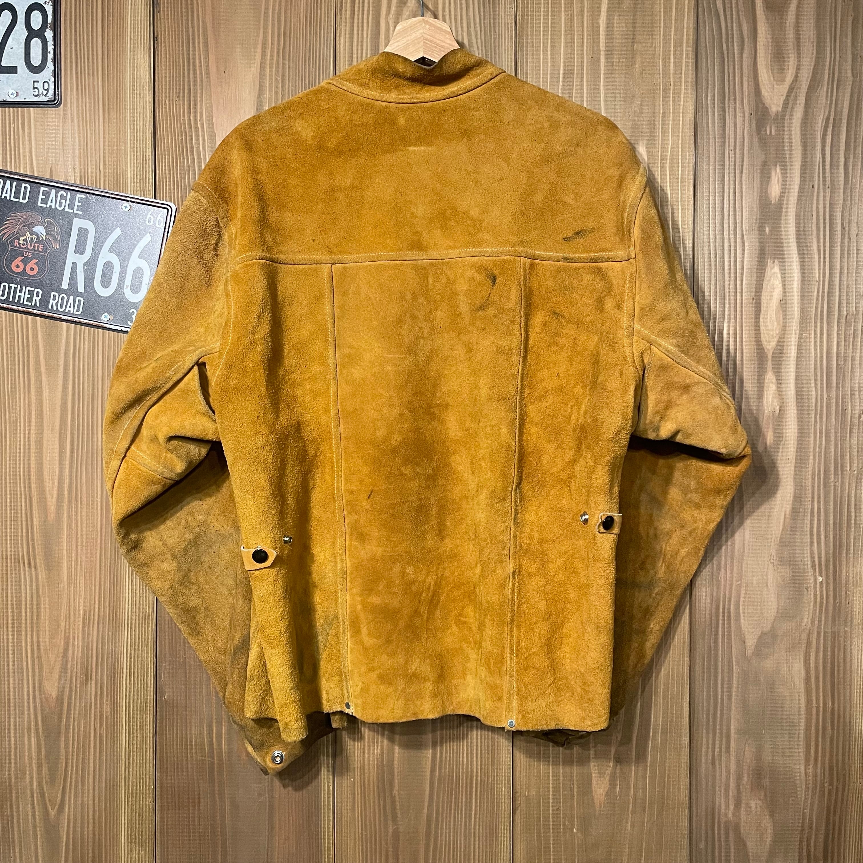 70s 80s USA製 TILLMAN スエード レザージャケット ヴィンテージ 溶接