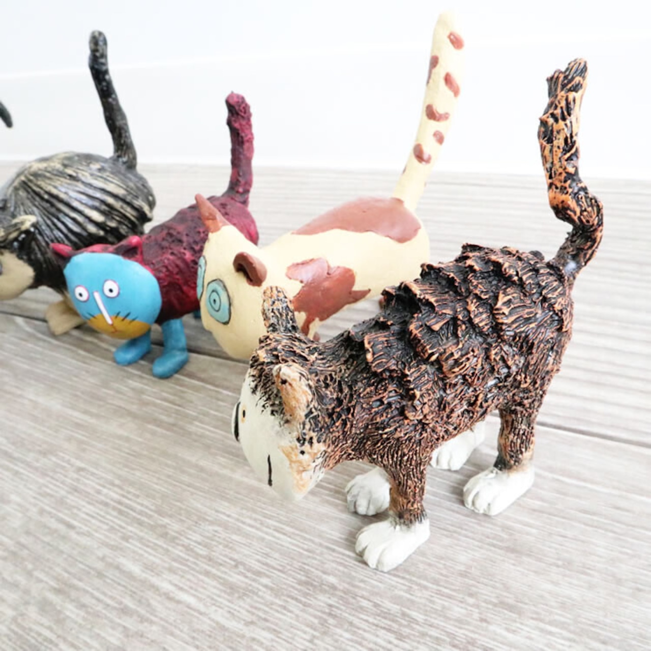 猫 置物 リアル おしゃれ かわいい 6匹セット 猫雑貨 ネコ cat 