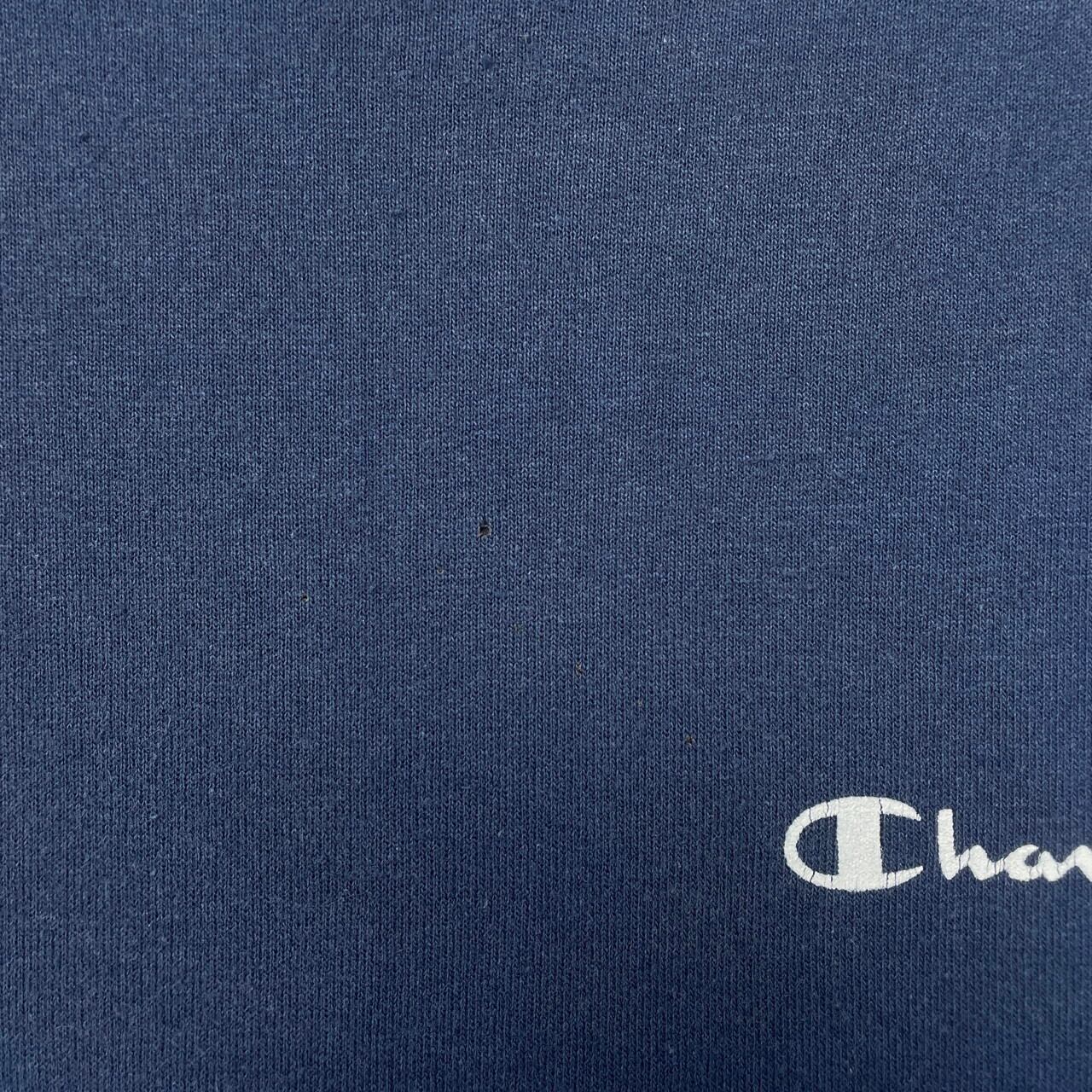 90年代 Champion チャンピオン スウェットシャツ ロゴプリント 青刺繍