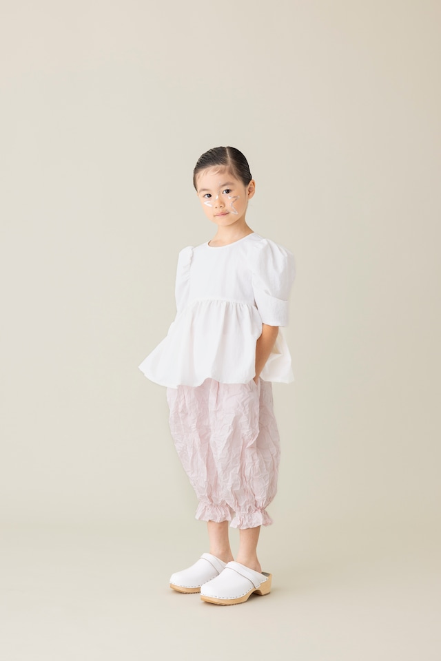 【24SS】folkmade（フォークメイド）light shell tops white(S/M/L)ブラウス