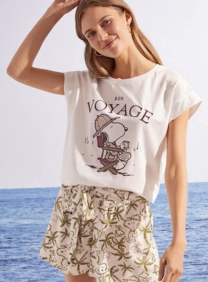 women'secret ウーマンズシークレット スヌーピー SNOOPY Tシャツ XS(SS) トップス 服 洋服 ファッション