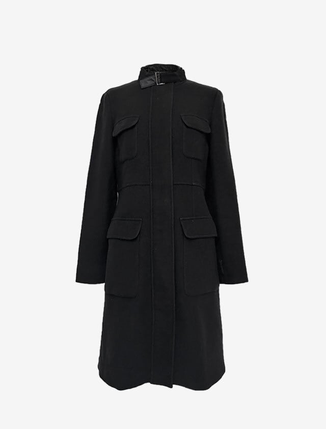 マックス＆コーアンゴラ ウール マキシ丈ダブルロングコート キャメル 42