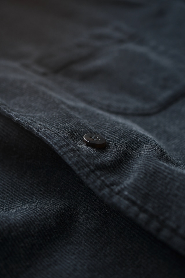Cale / Stone Washed Corduroy Jacket (Charcoal)