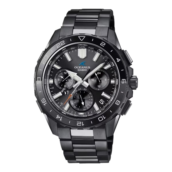 国内正規品 CASIO OCEANUS カシオ オシアナス CACHALOT ソーラー充電 防水 チタン 回転ベゼル メンズ腕時計 OCW-P3000B-1AJF