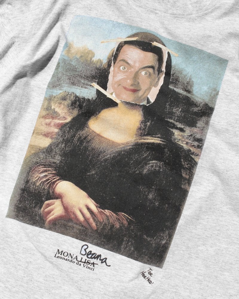 Mr. Bean Vintage Mona Lisa Parody T-shirt [Mr. Bean] [Late 1990s
