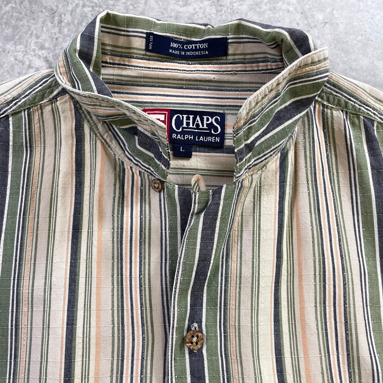 90年代 CHAPS Ralph Lauren チャップス ラルフローレン開襟 オープン