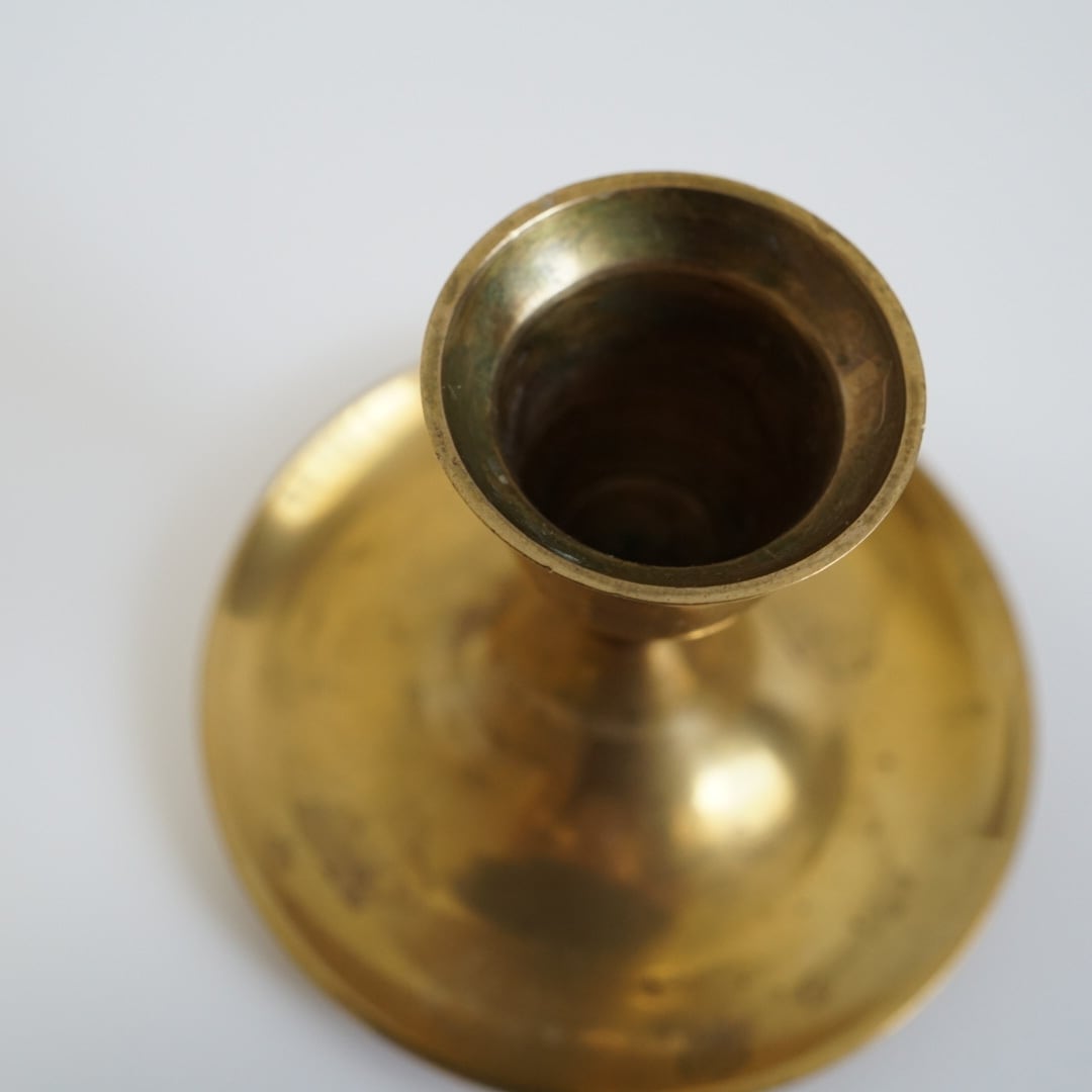 新品　ヴィンテージ 　デンマーク製 トランペット　 真鍮 　キャンドルホルダー IMG_1342_805bf584-7f2d-4fa1-