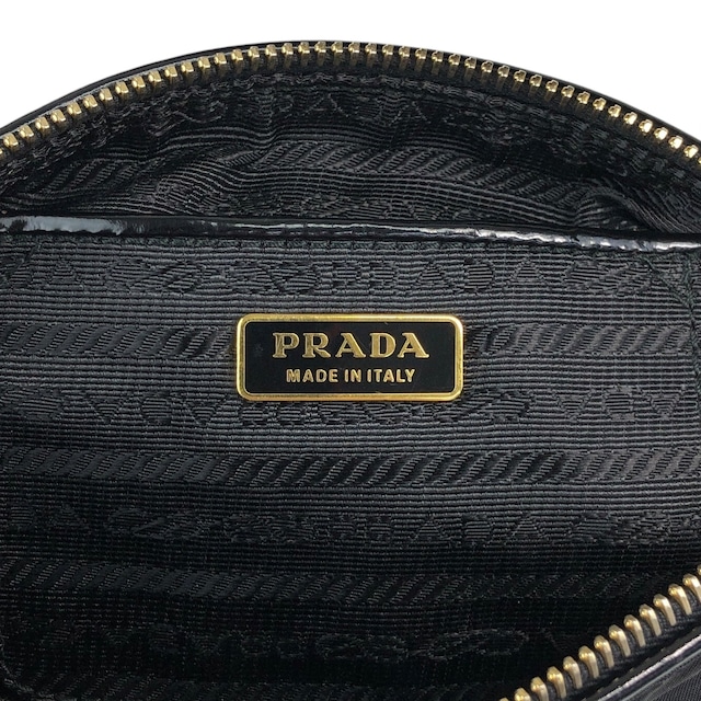 PRADA プラダ ハンドバッグ ブラック トライアングルロゴ ナイロン ミニバッグ vintage ヴィンテージ オールド 6tgg77