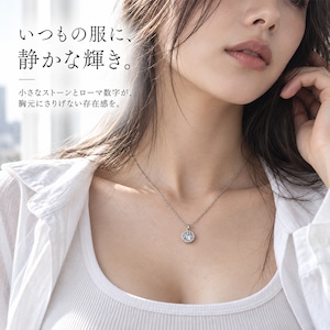 ストーンローマナンバーネックレス