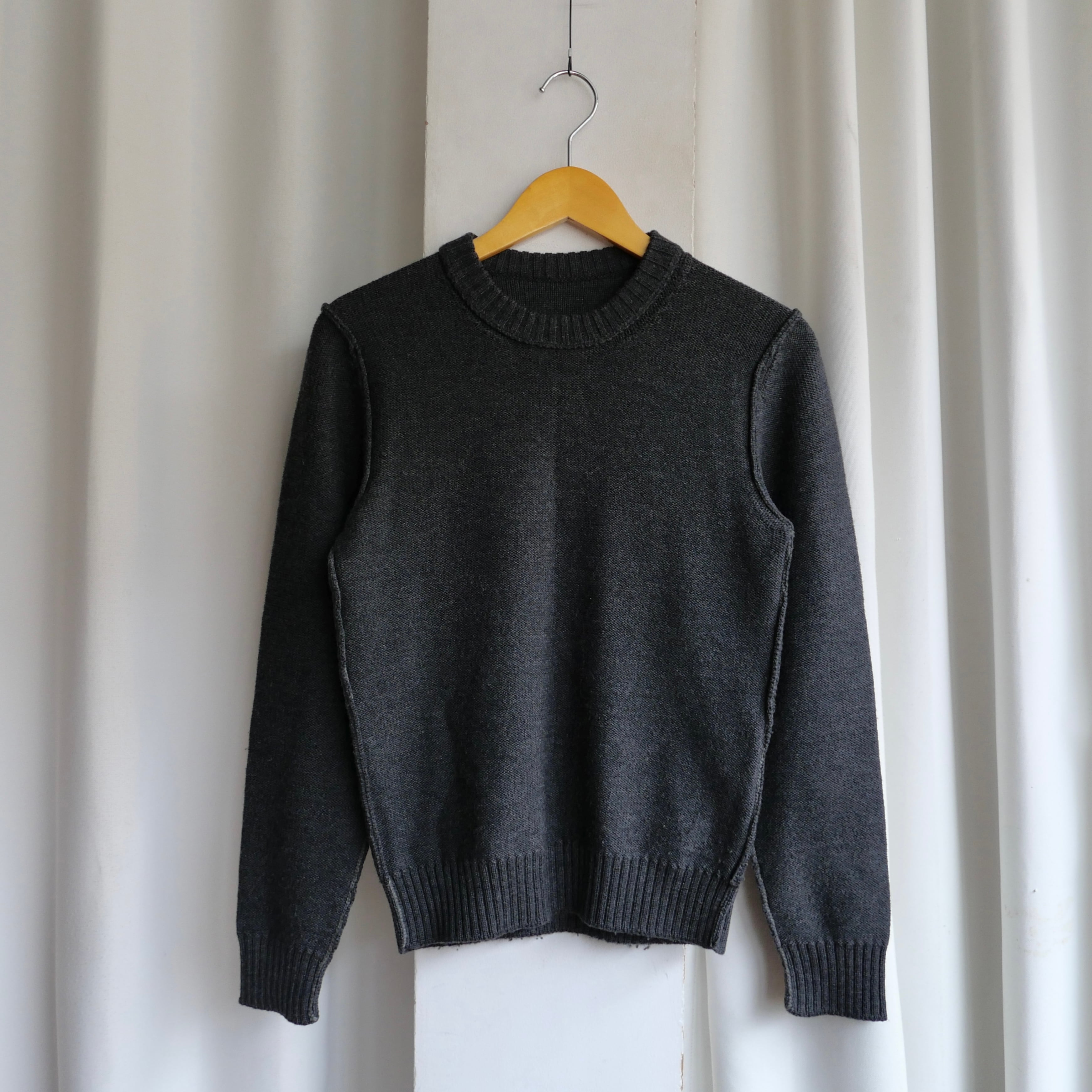 DOLCE&GABBANA ドライバーズ ケーブルニット セーター 44 DOLCE&GABBANA WOOL GRAY KNIT | safarionline
