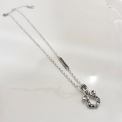 RHYTHMIC HORSESHOE : IVY NECKLACE #1 with GODSIZE® I.D. TAG / リズミックホースシュー・アイビーネックレスゴッドサイズ® I.D.タグ