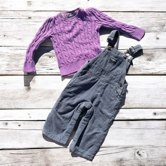 【KIDS】polo rib sweater size:2T 2歳前後
