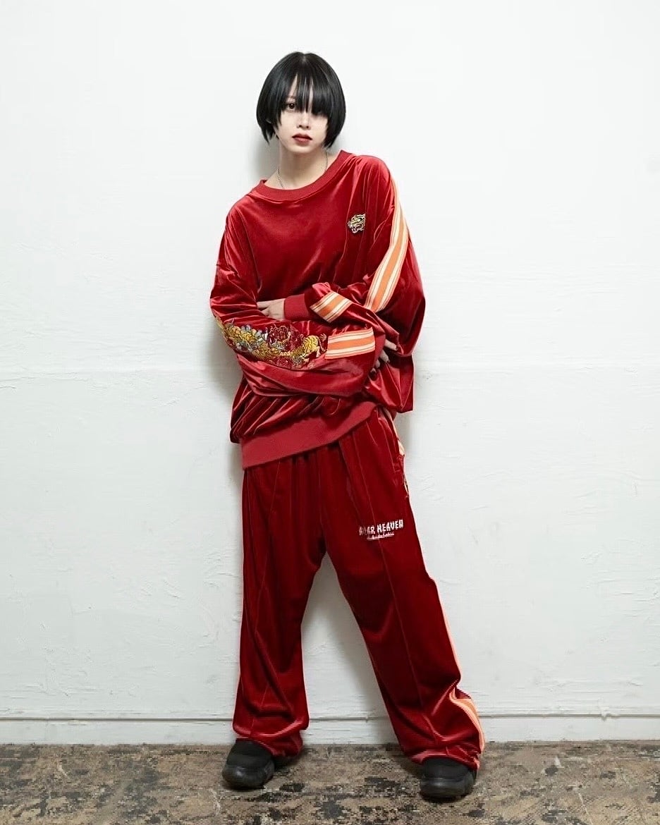 Tiger track pants/red | チュウカタベタイ