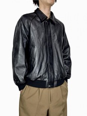 【Graphpaper】Cow Leather Raglan Blouson