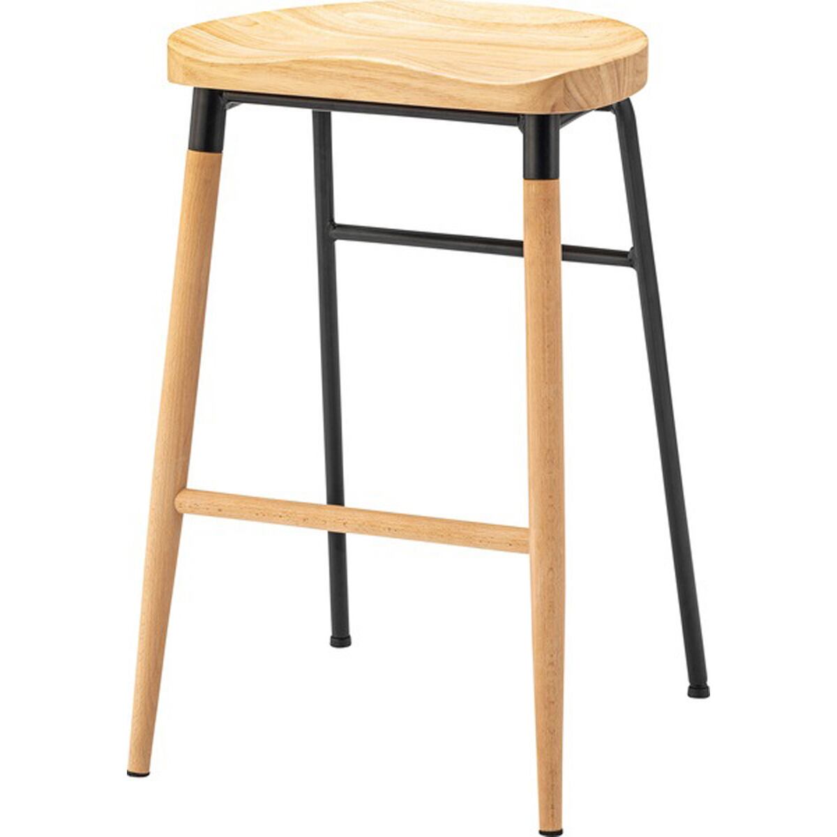 ハイスツール CL-509BK CL-509WH チェア 椅子 イス おしゃれ シンプル 北欧 かわいい 木製 フィット キッチン カウンター ブラック ホワイト