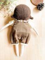 着せ替え人形 女の子クリスマスプレゼント カウントリードール ぬいぐるみ brownhair サロペット可愛い thumbnail 3