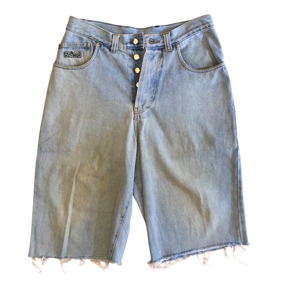 blind Denim Cut Off Pants