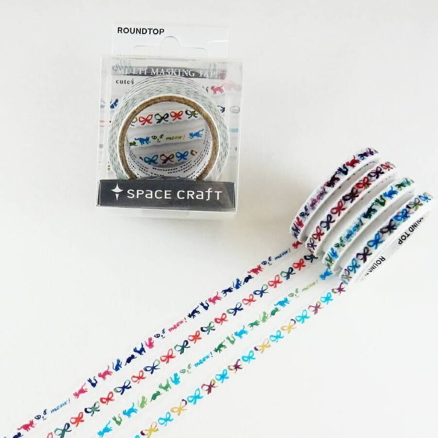スペースクラフト×ラウンドトップ cute4 5mmマステ 4巻セット RT05