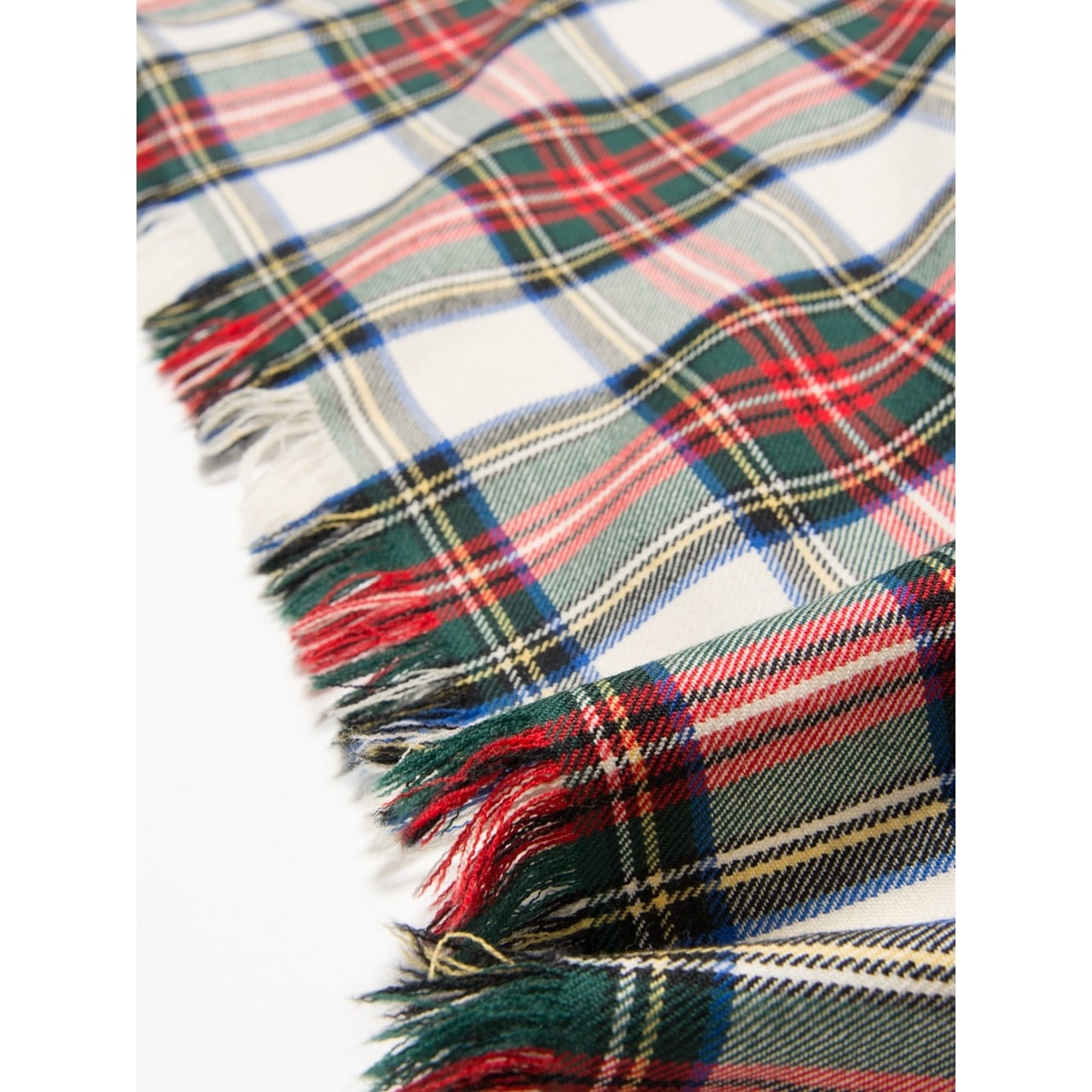 【ALJEAN】Made in CANADA Tartan check Triangular stall（カナダ製 タータンチェック トライアングル ストール）12a