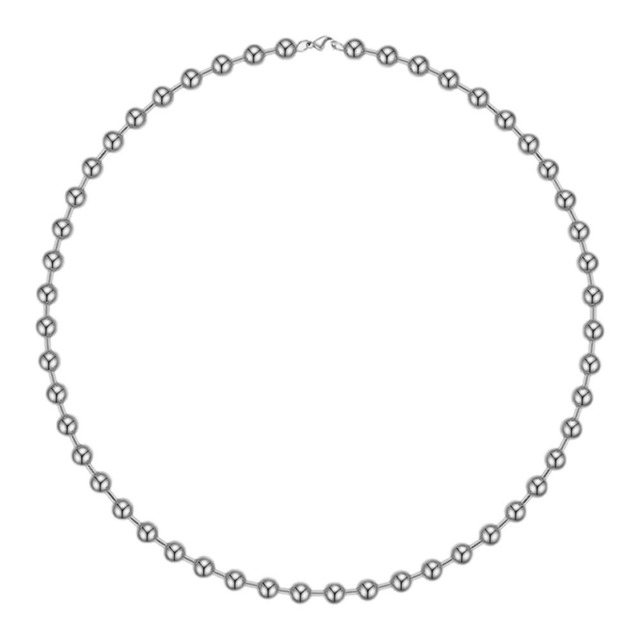 ball chain necklace（SILVER）